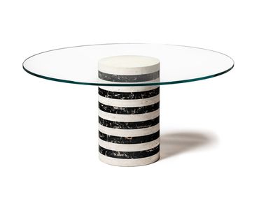 Round marble table with central base ARCHITEXTURE Budri