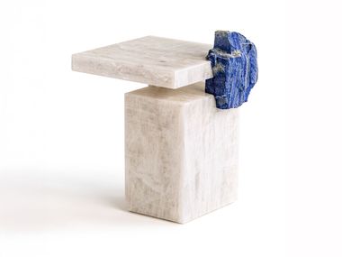 Mesa de centro quadrada monolítica de quartzito GEODIES Budri
