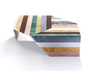 Mesa de centro hexagonal ORIGAMI STRIPES S Budri