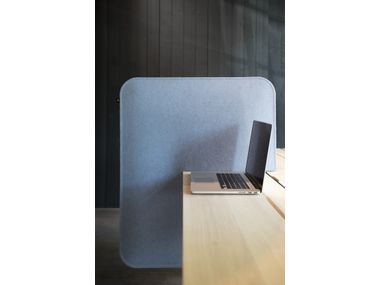 BuzziDesk Split Acoustic desk divider screen By BuzziSpace