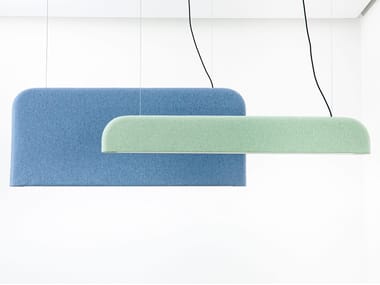 BuzziSpace, BuzziShield Light Lampada a sospensione a LED acustica in tessuto