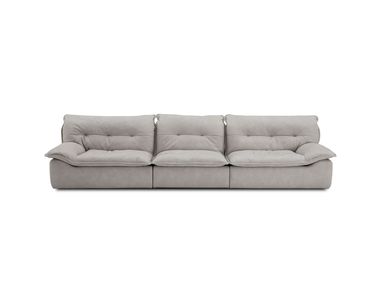 5 seater modular leather sofa MOON CAMPO DE' FIORI
