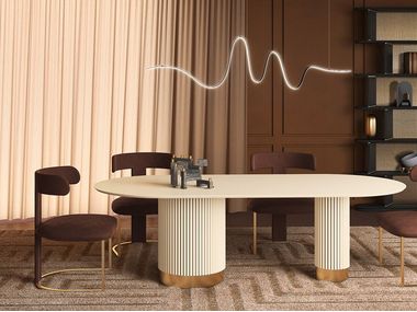 Oval wooden table DOBOS CASA +39