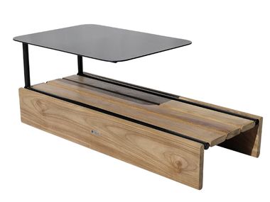 Rectangular wooden coffee table with tray CASUAL MODULAR CBdesign
