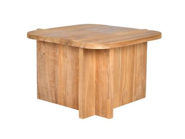 Tavolino da giardino quadrato in teak 70 A1 CBdesign