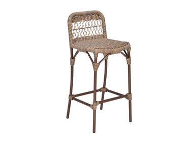 High synthetic fibre barstool with back BARCELONA CBdesign