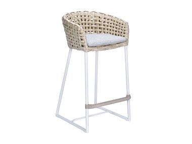 Sled base high fabric garden stool with armrests FABION CBdesign