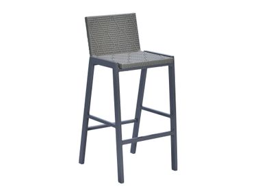 High synthetic fibre garden stool with back GATSBY CBdesign