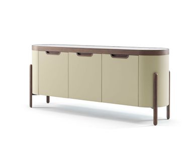 Cuoietto leather sideboard with integrated lighting MOSS CEPPI