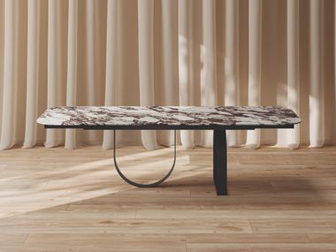 Extending porcelain stoneware table BLUNT EXT CERAMICA FONDOVALLE