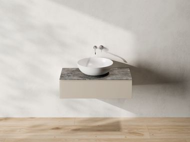 Porcelain stoneware washbasin countertop FLAT TOP CERAMICA FONDOVALLE