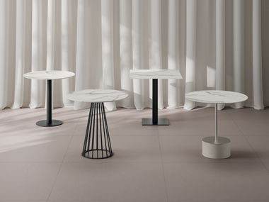 Round porcelain stoneware table MY CONTRACT CERAMICA FONDOVALLE