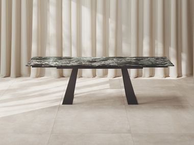 Extending porcelain stoneware table PLANA EXT CERAMICA FONDOVALLE
