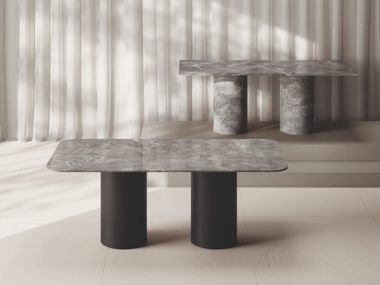 Rectangular porcelain stoneware table RAKI CERAMICA FONDOVALLE