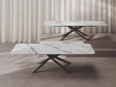 Rectangular porcelain stoneware table SHANGHAI CERAMICA FONDOVALLE