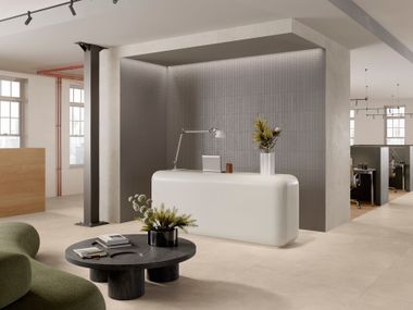 Indoor/outdoor porcelain stoneware wall/floor tiles with stone effect BAYSTONE IVORY CERAMICA SANT'AGOSTINO