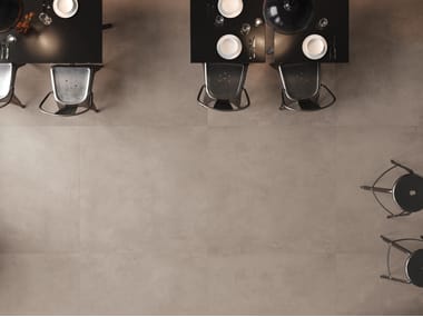 CERAMICHE KEOPE, MOOV UP TOBACCO Pavimento/rivestimento in gres porcellanato effetto cemento