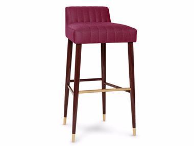 High fabric stool with footrest CHARLOTTE Munna