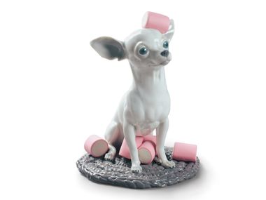 Soprammobile in porcellana CHIHUAHUA WITH MARSHMALLOWS Lladró