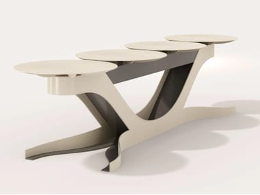 Panchina modulare in acciaio verniciato a polvere su barra STELO CITYSì