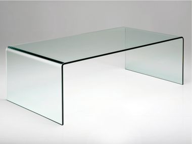 Rectangular glass coffee table CLEAR CLUB BASIC KARE Design