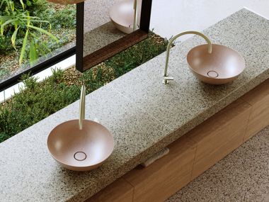 Round countertop washbasin COCOON BOWL ROUND COCOON