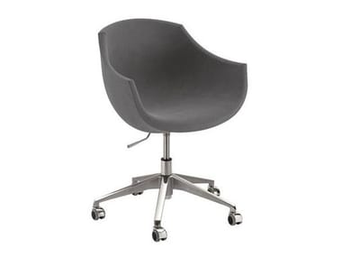 Poltroncina girevole in tessuto con ruote COLIMBAS Cizeta