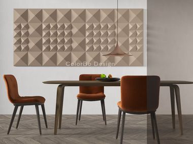 Wand- Akustikplatte aus PET 3D GOLDEN CONE SERIES Colorbo