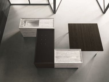 Modular island kitchen COMBINE By Boffi design Piero Lissoni