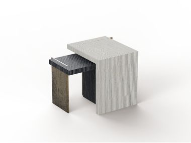 Steel and wood side table LT2208-02/03 CONCISE HOME
