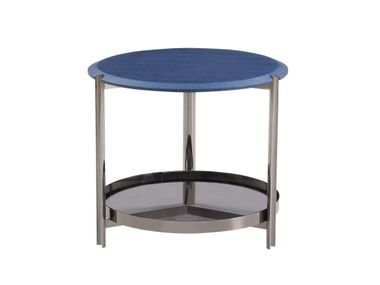 Round side table with storage space LT2325-02 CONCISE HOME