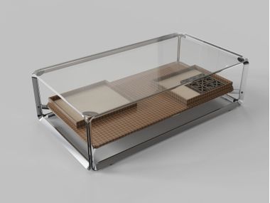Rectangular coffee table with storage space LT2306-01 CONCISE HOME