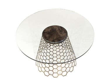 Round glass table CONE Mobi