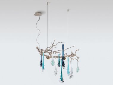 Luminária pendente feita à mão de bronze CORAL STAGHORN Serip