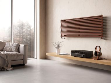 Wall-mounted horizontal carbon steel decorative radiator ALICE 25 TANDEM HORIZONTAL CORDIVARI