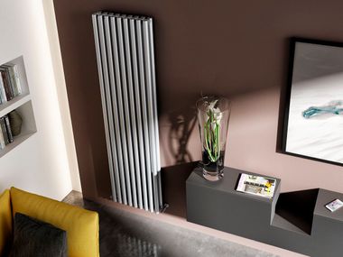 Wall-mounted vertical carbon steel decorative radiator ARIANNA TANDEM CORDIVARI