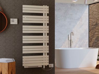 Scaldasalviette elettrico verticale in acciaio KELLY 5010 DX BLOWER CORDIVARI