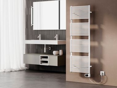 Scaldasalviette elettrico in acciaio a parete LUCY 18 ELETTRICO CORDIVARI