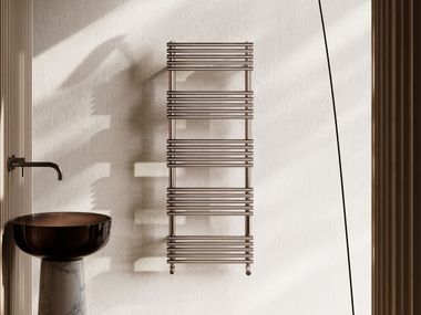 Wall-mounted stainless steel towel warmer SANDY POLISHED STAINLESS STEEL CORDIVARI