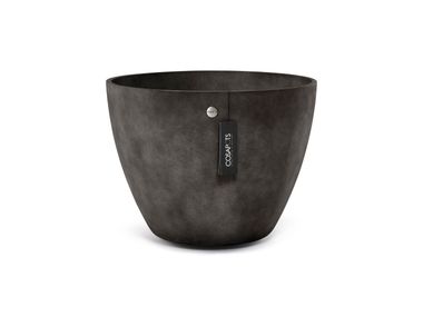 Vaso da giardino fatto a mano basso rotondo in Cohesa LUPO 62 COSAPOTS