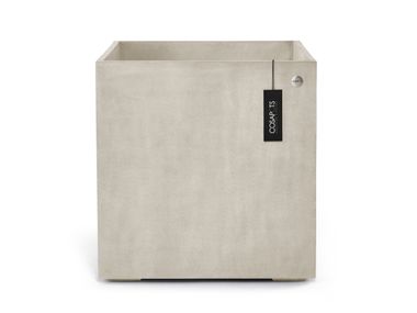 Quadratischer Hoch- Blumenkasten aus Faser-Kunststoff-Verbund REGLITO CUBE 80 COSAPOTS