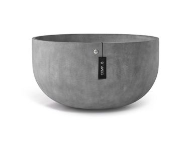 Vaso da giardino alto rotondo fatto a mano in Cohesa ROCO 125 COSAPOTS