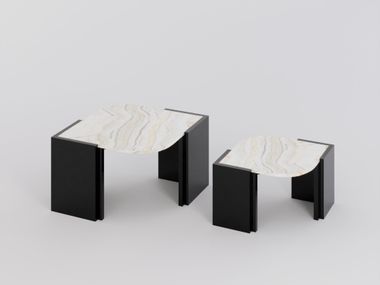 Marble central coffee table DROP CREANDE