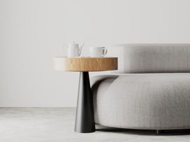 Wooden coffee table / stool ÖTE CREANDE