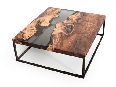 Square central coffee table CREEK PLUM Alcarol
