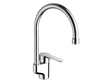 Professional single handle kitchen mixer tap with swivel spout CRIKN522 CRISTINA Rubinetterie
