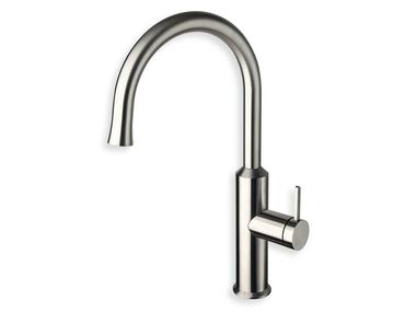 Miscelatore da cucina monocomando in acciaio inox con doccetta estraibile CRIKX525 CRISTINA Rubinetterie