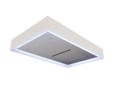 Soffione doccia rettangolare a soffitto con illuminazione CRIPD343 CRISTINA Rubinetterie