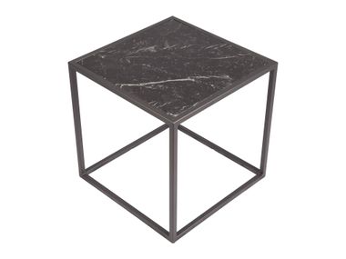 Tavolino quadrato con piano in marmo HYPERCUBE 39X39X39 CUBE3
