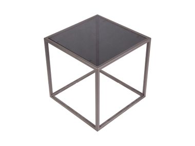 Square glass coffee table HYPERCUBE 39X39X39 CUBE3